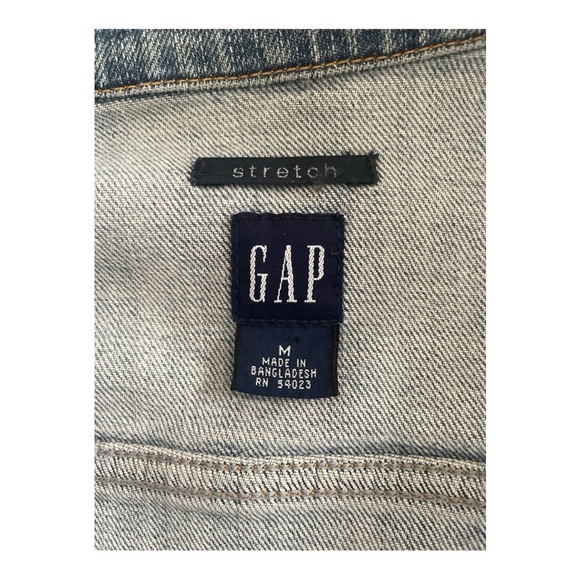 GAP Vintage Y2K Classic Stretch Blue Jean Jacket - Picture 3 of 4